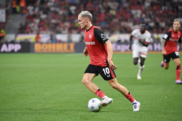 Florian Wirtz (Bayer 04 Leverkusen) 17.08.2024, Fussball Supercup 2024 Finale Bayer 04 Leverkusen - VfB Stuttgart 2:2, 4:3 i.E. Foto: Weis TEAM2 DFL regulations prohibit any use of photographs as image sequences and or quasi-video Leverkusen BayArena Nordrhein Westfalen Deutschland