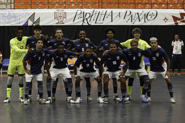 FUTSAL - PORTUGAL x CUBA Viseu (PT) 08 22 2024 - FUTSAL - PORTUGAL x CUBA, players from the Cuba national team, Nationalteam before the match between Portugal x Cuba, in a match valid in preparation for the 2024 Futsal World Championship, WM, Weltmeisterschaft which takes place in Uzbekistan. (Foto: Alexandre Gomes Thenews2 imago images) SPO Copyright: xALEXANDRExGOMESx