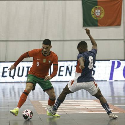 FUTSAL - PORTUGAL x CUBA Viseu (PT) 08 22 2024 - FUTSAL - PORTUGAL x CUBA, Erick player of the Portugal national team, Nationalteam during the match between Portugal x Cuba, in a match valid in preparation for the 2024 Futsal World Championship, WM, Weltmeisterschaft which takes place in Uzbekistan. (Foto: Alexandre Gomes Thenews2 imago images) SPO Copyright: xALEXANDRExGOMESx