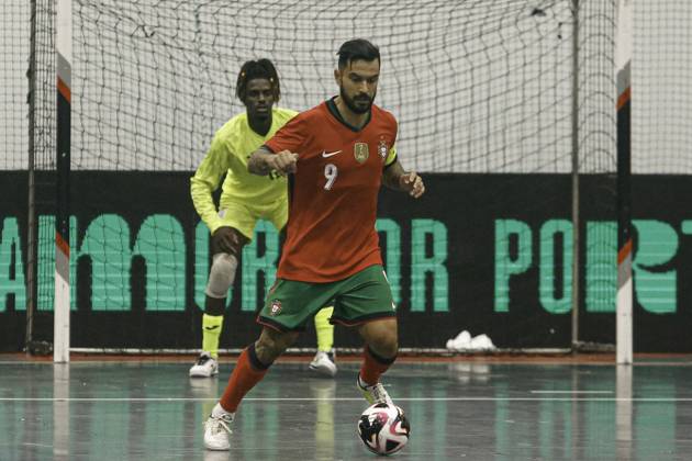 FUTSAL - PORTUGAL x CUBA Viseu (PT) 08 22 2024 - FUTSAL - PORTUGAL x CUBA, Joao MAtos player of the Portugal national team, Nationalteam during the match between Portugal x Cuba, in a match valid in preparation for the 2024 Futsal World Championship, WM, Weltmeisterschaft which takes place in Uzbekistan. (Foto: Alexandre Gomes Thenews2 imago images) SPO Copyright: xALEXANDRExGOMESx