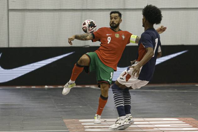 FUTSAL - PORTUGAL x CUBA Viseu (PT) 08 22 2024 - FUTSAL - PORTUGAL x CUBA, Bruno Coelho player of the Portugal national team, Nationalteam during the match between Portugal x Cuba, in a match valid in preparation for the 2024 Futsal World Championship, WM, Weltmeisterschaft which takes place in Uzbekistan. (Foto: Alexandre Gomes Thenews2 imago images) SPO Copyright: xALEXANDRExGOMESx