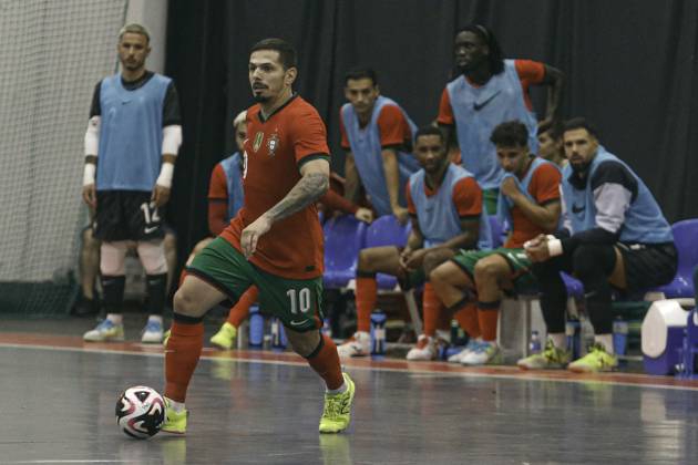 FUTSAL - PORTUGAL x CUBA Viseu (PT) 08 22 2024 - FUTSAL - PORTUGAL x CUBA, Bruno Coelho player of the Portugal national team, Nationalteam during the match between Portugal x Cuba, in a match valid in preparation for the 2024 Futsal World Championship, WM, Weltmeisterschaft which takes place in Uzbekistan. (Foto: Alexandre Gomes Thenews2 imago images) SPO Copyright: xALEXANDRExGOMESx