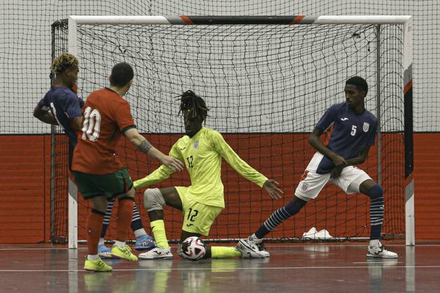 FUTSAL - PORTUGAL x CUBA Viseu (PT) 08 22 2024 - FUTSAL - PORTUGAL x CUBA, Bruno Coelho player of the Portugal national team, Nationalteam during the match between Portugal x Cuba, in a match valid in preparation for the 2024 Futsal World Championship, WM, Weltmeisterschaft which takes place in Uzbekistan. (Foto: Alexandre Gomes Thenews2 imago images) SPO Copyright: xALEXANDRExGOMESx