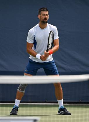 FLUSHING NY- AUGUST 22: Novak Djokovic is seen on the practice court at the USTA Billie Jean King National Tennis Center on August 22, 2024 in Flushing Queens. Copyright: xmpi04x Mediapunchx