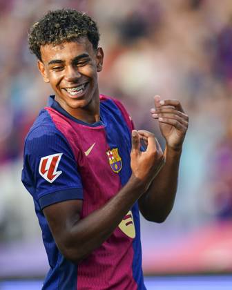 Lamine Yamal of FC Barcelona, Barca celebrates the 1-0 Copyright: xx PS_240824_021