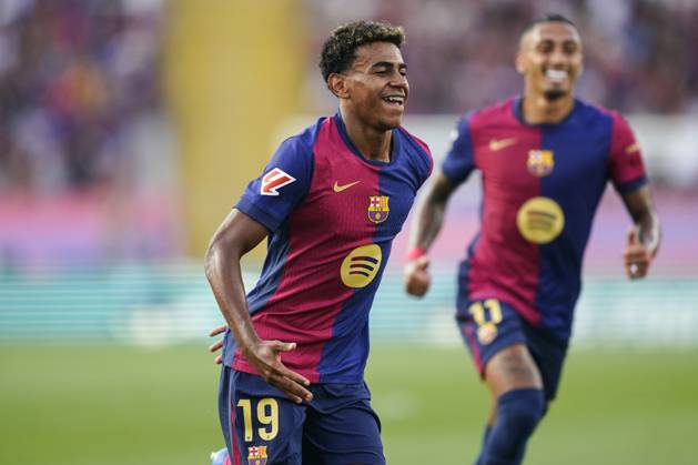 Lamine Yamal of FC Barcelona, Barca celebrates the 1-0 Copyright: xx PS_240824_018
