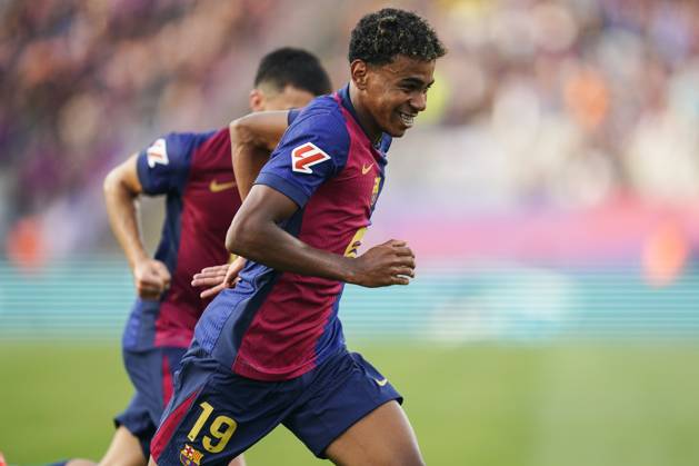 Lamine Yamal of FC Barcelona, Barca celebrates the 1-0 Copyright: xx PS_240824_019