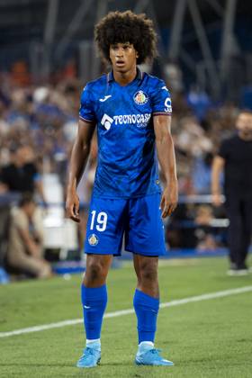 Getafe CF vs Rayo Vallecano - La Liga EA Sports 2024 25 Peter Federico of Getafe CF seen during the La Liga EA Sports 2024 25 football match between Getafe CF vs Rayo Vallecano at Estadio Coliseum on August 24, 2024 in Getafe, Spain. Getafe Estadio Coliseum Madrid Spain Copyright: xAlbertoxGardinx AGardin_20240824_Football_Liga_Getafe_Rayo_Vallecano_089