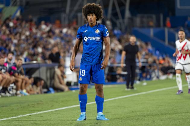 Getafe CF vs Rayo Vallecano - La Liga EA Sports 2024 25 Peter Federico of Getafe CF seen during the La Liga EA Sports 2024 25 football match between Getafe CF vs Rayo Vallecano at Estadio Coliseum on August 24, 2024 in Getafe, Spain. Getafe Estadio Coliseum Madrid Spain Copyright: xAlbertoxGardinx AGardin_20240824_Football_Liga_Getafe_Rayo_Vallecano_090