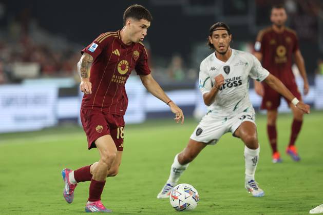 Rome, Italy 25.08.2024 : Matias Soule of Roma during Italian football championship Serie A Enilive 2024-2025 match AS Roma Vs Empoli FC at Stadio Olimpico in Rome on August 25, 2024. Copyright: xMarcoxIacobucci IPAxSportx xipa-x xx IPA_49078024 IPA_Agency_IPA49078024