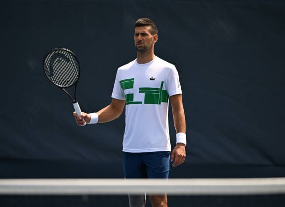FLUSHING NY- AUGUST 25: Novak Djokovic is seen on the practice court at the USTA Billie Jean King National Tennis Center on August 25, 2024 in Flushing Queens. Copyright: xmpi04x Mediapunchx