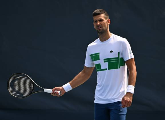 FLUSHING NY- AUGUST 25: Novak Djokovic is seen on the practice court at the USTA Billie Jean King National Tennis Center on August 25, 2024 in Flushing Queens. Copyright: xmpi04x Mediapunchx
