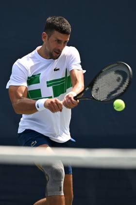 FLUSHING NY- AUGUST 25: Novak Djokovic is seen on the practice court at the USTA Billie Jean King National Tennis Center on August 25, 2024 in Flushing Queens. Copyright: xmpi04x Mediapunchx