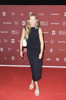 Laura Nolte (Olympiasiegerin im Zweierbob) bei der Ankunft zu der Preisverleihung des BILD-Award am 26.08.2024 in der Fischauktionshalle in Hamburg