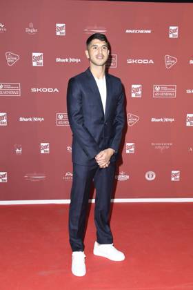 NAME bei der Ankunft zu der Preisverleihung des BILD-Award am 26.08.2024 in der Fischauktionshalle in Hamburg