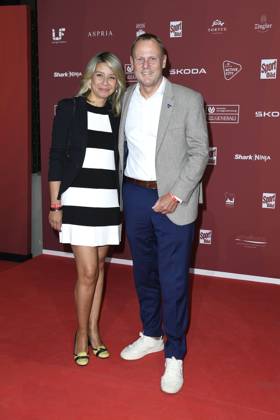 Andy Grote und Catherine Saavedra bei der Verleihung vom Bild Award am 26.08.2024 in Hamburg Sport Bild Award 2024 Verleihung in Hamburg
