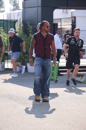 44Lewis Hamilton (Mercedes AMG Petronas Formula One Team, 44), ITA, Formel 1 Weltmeisterschaft, Italian Grand Prix, Autodromo Nazionale Monza, Media Day, 29.08.2024 ITA, Formel 1 Weltmeisterschaft, Italian Grand Prix, Italien, Autodromo Nazionale Monza, 29.08.2024 Monza Copyright: xEibner-Pressefoto AnnikaxGrafx EP_AGF