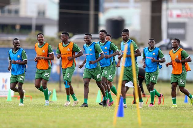RECORD DATE NOT STATED NAMBOOLE, UGANDA - SEPTEMBER 01: Kenya Men˜s senior national team, Nationalteam Harambee Stars in preparations for 2025 AfCON Qualifiers match against Zimbabwe at Stade Mandela National Stadium on September 1, 2024 in Uganda, Photo by Chris Omollo Copyright: xx