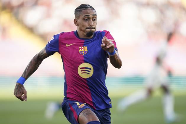 ESP: FC Barcelona, Barca v Real Valladolid. La Liga EA Sports. Date Raphael Dias Belloli Raphinha of FC Barcelona during the La Liga EA Sports match between FC Barcelona and Real Valladolid played at Lluis Companys Stadium on August 31, 2024 in Barcelona, Spain. kpng Copyright: xSergioxRuizx xPRESSINPHOTOx PS_240831_117