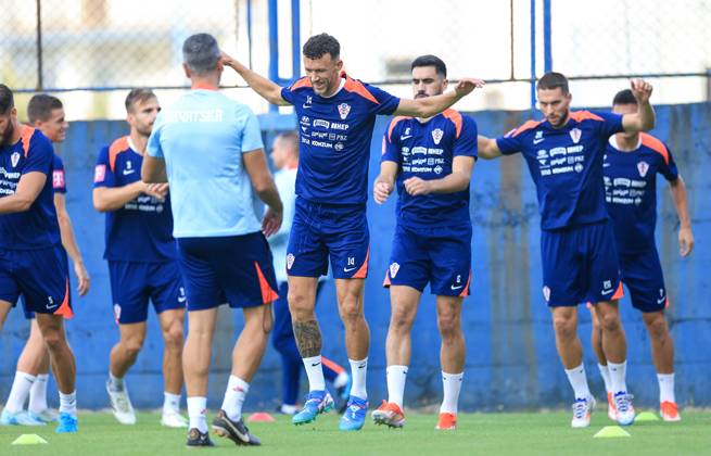 Fußball, Nationalteam Kroatien Training Croatia National Football Team: Training session Ivan Perisic of Croatia during training session of Croatia national football team at Hitrec Kacian Stadium in Zagreb, Croatia, on September 2, 2024. SlavkoxMidzor PIXSELL