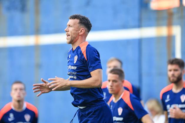 Fußball, Nationalteam Kroatien Training Croatia National Football Team: Training session Ivan Perisic of Croatia during training session of Croatia national football team at Hitrec Kacian Stadium in Zagreb, Croatia, on September 2, 2024. SlavkoxMidzor PIXSELL