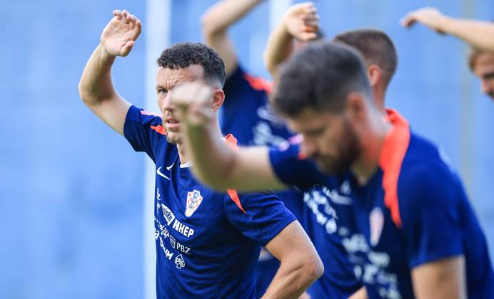 Fußball, Nationalteam Kroatien Training Croatia National Football Team: Training session Ivan Perisic of Croatia during training session of Croatia national football team at Hitrec Kacian Stadium in Zagreb, Croatia, on September 2, 2024. SlavkoxMidzor PIXSELL