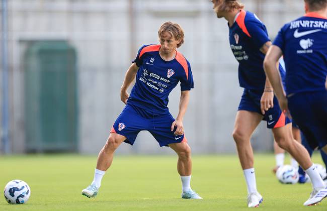 Fußball, Nationalteam Kroatien Training Croatia National Football Team: Training session Luka Modric of Croatia during training session of Croatia national football team at Hitrec Kacian Stadium in Zagreb, Croatia, on September 2, 2024. SlavkoxMidzor PIXSELL