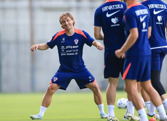 Fußball, Nationalteam Kroatien Training Croatia National Football Team: Training session Luka Modric of Croatia during training session of Croatia national football team at Hitrec Kacian Stadium in Zagreb, Croatia, on September 2, 2024. SlavkoxMidzor PIXSELL
