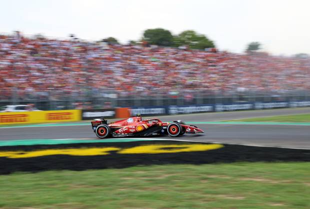 01.09.2024, xrarjax, Motorsport FIA Formel 1, Großer Preis von Italien 2024 emspor, v.l. Carlos Sainz (Ferrari) Startnummer 55 Monza