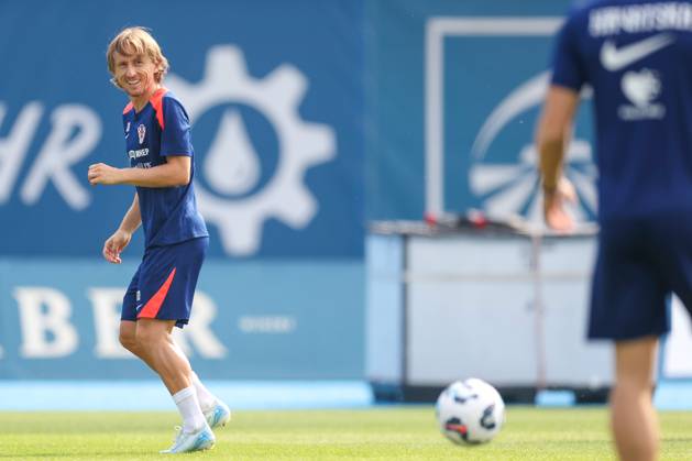 Fußball, Nationalteam Kroatien, Training Croatia training session Luka Modric of Croatia is seen during a Croatia training session ahead UEFA Natios League match against Portugal, at Marksimir Stadiun on September 4, 2024, in Zagreb, Croatia. MatijaxHabljak PIXSELL
