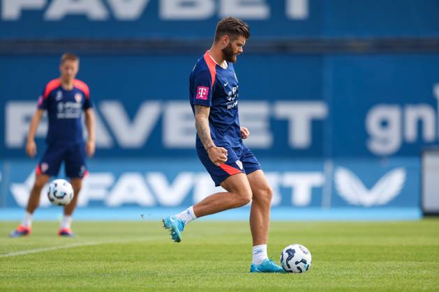 Fußball, Nationalteam Kroatien, Training Croatia training session Martin Erlic of Croatia is seen during a Croatia training session ahead UEFA Natios League match against Portugal, at Marksimir Stadiun on September 4, 2024, in Zagreb, Croatia. MatijaxHabljak PIXSELL