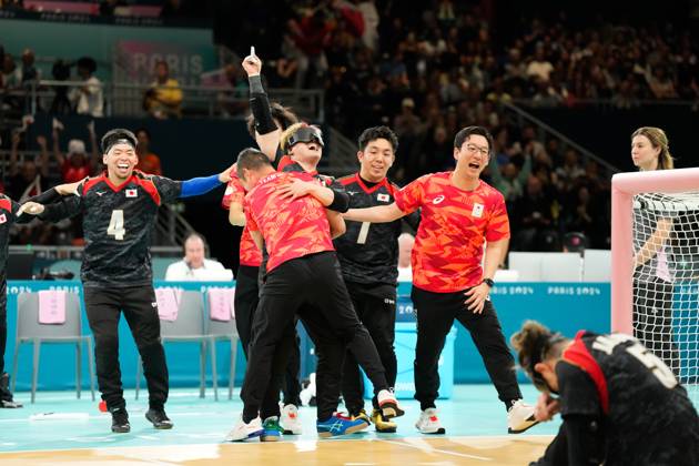 Japan team group, Mannschaftsbild, Totale SEPTEMBER 5, 2024 - Goalball : Mens Final Match between Ukraine 3-4 Japan at South Paris Arena during the Paris 2024 Paralympic Games in Paris, France. Noxthirdxpartyxsales (265524554)
