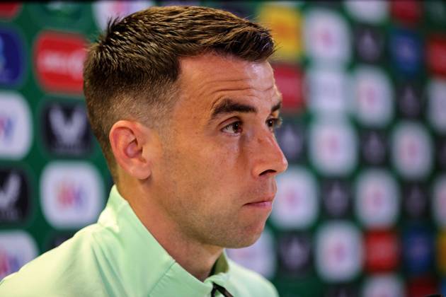 Republic of Ireland press conference, PK, Pressekonferenz Aviva Stadium, Dublin 6 9 2024 SÃ SÃ amus Coleman 6 9 2024 Copyright: x INPHO RyanxByrnex RB1_1139