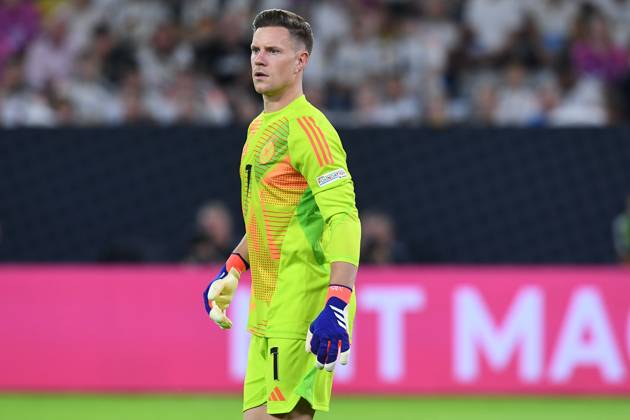 Fußball UEFA Nations League Deutschland - Ungarn am 07.09.2024 in der Merkur Spiel-Arena in Düsseldorf Marc-Andre ter Stegen ( Deutschland ) DFB regulations prohibit any use of photographs as image sequences and or quasi-video.