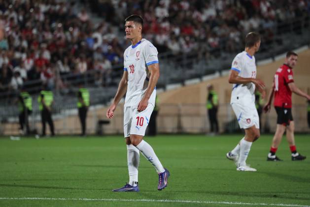 Patrik Schick of Czech Republic during the UEFA Nations League match between Georgia and Czech Republic at the Mikheil Meskhi Stadium on September 7, 2024 in Tbilisi, Georgia. Tbilisi Mikheil Meskhi Stadium, Ilia Chavchavadze Avenue, Zemo Vake, Vake, Vake District, Tbilisi, 1062, Georgia Georgia Copyright: xArturxStabulnieksx 683759