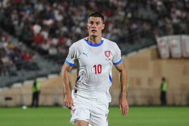 Patrik Schick of Czech Republic during the UEFA Nations League match between Georgia and Czech Republic at the Mikheil Meskhi Stadium on September 7, 2024 in Tbilisi, Georgia. Tbilisi Mikheil Meskhi Stadium, Ilia Chavchavadze Avenue, Zemo Vake, Vake, Vake District, Tbilisi, 1062, Georgia Georgia Copyright: xArturxStabulnieksx 684499