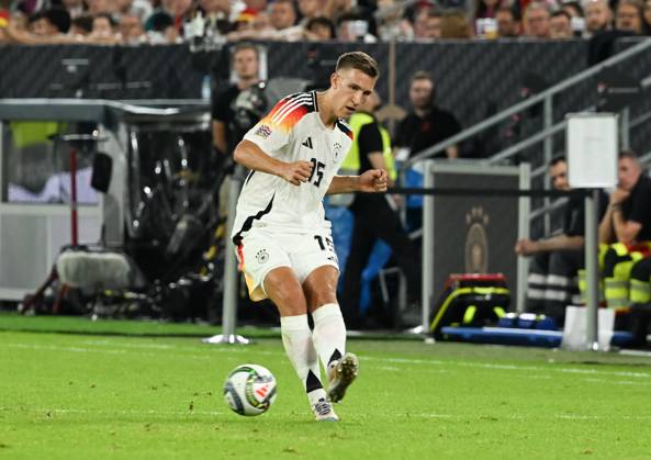 07.09.2024, xsltx, Fussball UEFA Nations League 2024, Deutschland - Ungarn emspor, v.l. Nico Schlotterbeck (Deutsche Nationalmannschaft) (DFL DFB REGULATIONS PROHIBIT ANY USE OF PHOTOGRAPHS as IMAGE SEQUENCES and or QUASI-VIDEO)