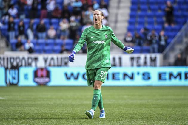 Bilder des Jahres 2024, Sport 09 September Sport Themen der Woche KW36 Sport Bilder des Tages Harrison, United States, September 8, 2024: Ann-Katrin Berger (30 Gotham FC) celebrates the game winning goal during the National Women?s Soccer League match between Gotham FC and Houston Dash at Red Bull Arena in Harrison, NJ United States (EDITORIAL USAGE ONLY). (Rebekah Wynkoop SPP) Copyright: xRebekahxWynkoopx xSPPx spp-en-ReWySp-D52_5641_1