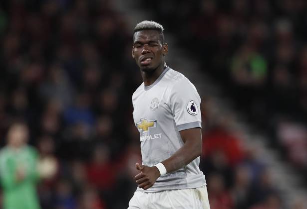 AFC Bournemouth v Manchester United, ManU - Premier League - Vitality Stadium April 18, 2018 - Bournemouth, United Kingdom - Paul Pogba of Manchester United gives a wink and a thumbs up as he is substituted during the premier league match at the Vitality Stadium, Bournemouth. Picture date 18th April 2018. Picture credit should read: David Klein Sportimage Bournemouth United Kingdom EDITORIAL USE ONLY Copyright: xx ZUMA-20180418_zaf_si1_071.jpg DavidxKleinx csmphototwo392123