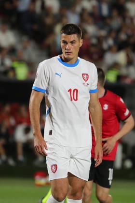 Patrik Schick of Czech Republic during the UEFA Nations League match between Georgia and Czech Republic at the Mikheil Meskhi Stadium on September 7, 2024 in Tbilisi, Georgia. Tbilisi Mikheil Meskhi Stadium, Ilia Chavchavadze Avenue, Zemo Vake, Vake, Vake District, Tbilisi, 1062, Georgia Georgia Copyright: xArturxStabulnieksx 683079