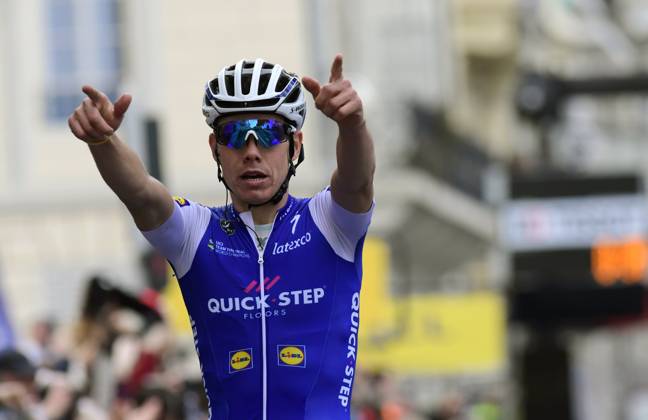 Paris - Nice 2017 - stage 8 Nice, FRANCE - MARCH 12 : DE LA CRUZ MELGAREJO David (ESP) Rider of Quick-Step Floors Cycling team during stage 08 of the 75th edition of the Paris - Nice cycling race, a stage of 115,5 km with start and finish in Nice on on March 12, 2017 in Nice, France, 12 03 2017 Nice France Copyright: xNicoxVereeckenx 10632311-011