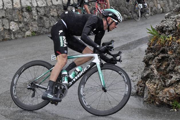 Paris-Nice 2018 stage 8 NICE, FRANCE - MARCH 11 : GROSSSCHARTNER Felix (AUT) of Bora - Hansgrohe in action during stage 8 of the 2018 Paris - Nice cycling race with start and finish in Nice (110 km) on March 11, 2018 in Nice, France, 11 03 2018 Nice France Copyright: xPeterxDexVoechtx 10700095-053