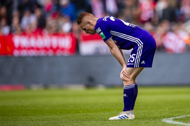 Royal Antwerp v RSC Anderlecht - Jupiler Pro League Play-Offs 1 ANTWERPEN, BELGIUM - MAY 12 : Adrien Trebel midfielder of Anderlecht during the Jupiler Pro League match between Royal Antwerp FC and RSC Anderlecht on May 12, 2019 in Antwerpen, Belgium, 12 05 2019 ( Photo Gregory Van Gansen Photonews ) Antwerpen Belgium Copyright: xGvgx 10791504-079