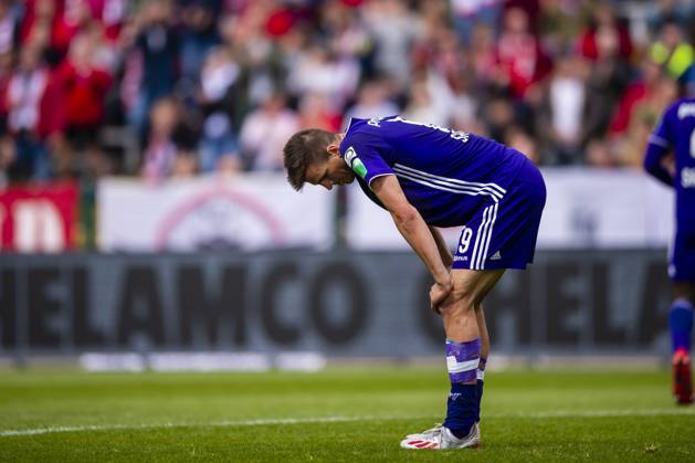 Royal Antwerp v RSC Anderlecht - Jupiler Pro League Play-Offs 1 ANTWERPEN, BELGIUM - MAY 12 : Ivan Santini forward of Anderlecht during the Jupiler Pro League match between Royal Antwerp FC and RSC Anderlecht on May 12, 2019 in Antwerpen, Belgium, 12 05 2019 ( Photo Gregory Van Gansen Photonews ) Antwerpen Belgium Copyright: xGvgx 10791504-081