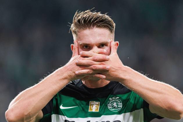 Sporting CP Vs AVS Futebol SAD in Lisbon - 22 Sept 2024 Viktor Gyokeres (Sporting CP) seen celebrating after scoring goal during the Liga Portugal game between teams of Sporting CP and AVS Futebol SAD at Estadio Jose Alvalade. final score 3:0 Lisbon Portugal Copyright: xMaciejxRogowskix xSOPAxImagesx MROGOWSKI_sportingafs202425-23