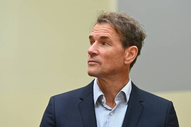 Jens Lehmann, Einzelbild,angeschnittenes Einzelmotiv,Portraet,Portrait,Porträt. Landgericht Muenchen II Strafverfahren gegen Jens Lehmann wegen des Verdachts der Beleidigung u.a. am 27.09.2024,Berufung,