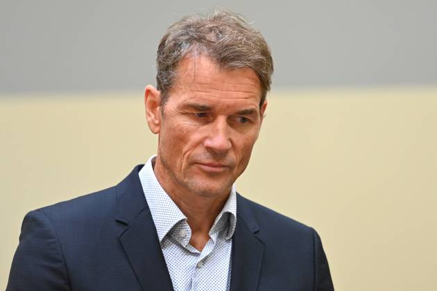 Jens Lehmann, Einzelbild,angeschnittenes Einzelmotiv,Portraet,Portrait,Porträt. Landgericht Muenchen II Strafverfahren gegen Jens Lehmann wegen des Verdachts der Beleidigung u.a. am 27.09.2024,Berufung,