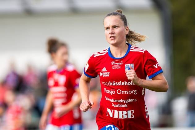 241005 Vittsjös Julia Tunturi under fotbollsmatchen i Damallsvenskan mellan Vittsjö och Häcken den 5 oktober 2024 i Vittsjö. Copyright: AVDOxBILKANOVIC BB241005AB105