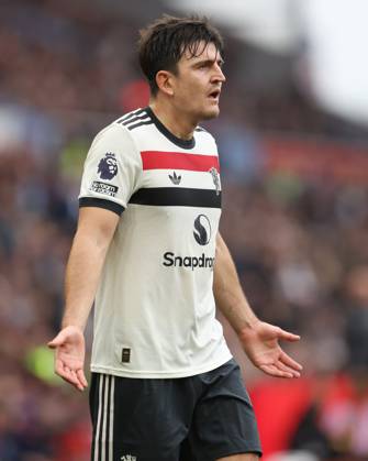 Football - 2024 2025 Premier League - Aston Villa vs Manchester United, ManU - Villa Park - Sunday 6th October 2024 Harry Maguire of Manchester United looks dejected