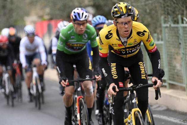 Paris - Nice 2022 - stage 8 NICE, FRANCE - MARCH 13 : Kruijswijk Steven (NED) of Team Jumbo-Visma during stage 8 and final stage of the 80th edition of the Paris - Nice cycling race, a stage of 115,6km with start and finish in Nice on March 13, 2022 in Nice, France, 13 03 2022 ( Motordriver Kenny Verfaillie - Nice France Copyright: xNicoxVereeckenx 10971685-054